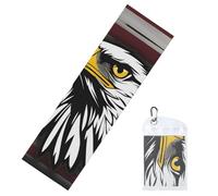 YYHWHJDE Serviette d'exercice froide 30,5 x 101,6 cm Serviette de glace douce et respirante pour yoga, sport, course à pied, gym, entraînement, fitness, armée américaine, imprimé aigle