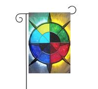 YYHWHJDE Shine in all directions Drapeaux de jardin imprimés 30,5 x 45,7 cm pour décoration de cour avec une largeur de poteau de 3 cm (drapeau uniquement, mât non inclus)