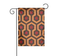 YYHWHJDE Shining Overlook Photo mât de drapeau de jardin décoration de cour extérieure double face 30,5 x 45,7 cm