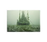 YYHWHJDE Shipwreck in the Deep Picture Lot de 6 sets de table résistants à la chaleur pour hôtels, maisons et banquets 30,5 x 45,7 cm