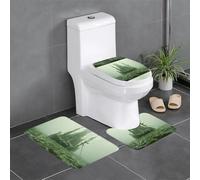 YYHWHJDE Shipwreck in the Deep Picture Tapis de sol antidérapant 3 pièces Tapis de salle de bain antidérapant durable