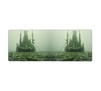 YYHWHJDE Shipwreck in The Deep Prints Tapis de souris extra large pour ordinateur de bureau Clavier de jeu Version épaisse 30,5 x 80 cm