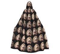 YYHWHJDE Shy Little Hérisson Image Halloween Cape à capuche pour adulte pour jeux de rôle, costumes et fêtes à thème