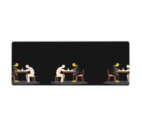 YYHWHJDE Silence Pattern Tapis de souris extra large Forte adhérence, durable, bord de verrouillage précis 30,5 x 80 cm
