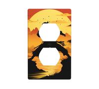 YYHWHJDE Silhouettes d'arts martiaux - Panneau mural double prise - Décoration résistante à la chaleur - 11,4 x 7 cm