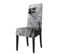 YYHWHJDE Sketching an Eagle Housse de protection pour chaise de salle à manger - Doux, confortable, infroissable, élastique, s'adapte à la plupart des chaises sans accoudoirs
