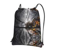 YYHWHJDE Sky Through The Tree Prints Sac à dos avec cordon de serrage - Housse de sport légère et imperméable pour la gym, les voyages et les essentiels du quotidien