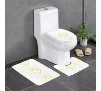 YYHWHJDE Smiling Towards The Future Lot de 3 tapis de sol pour salle de bain, tapis de douche, antidérapant, séchage rapide