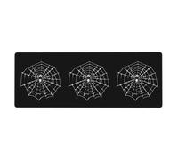 YYHWHJDE Spider Weaving The Web Prints Tapis de souris extra large pour ordinateur de bureau et clavier de jeu Version épaisse 30,5 x 80 cm