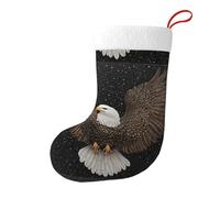 YYHWHJDE Stellar Eagle Chaussettes de Noël décoratives pour bureau, sapins de Noël