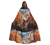 YYHWHJDE Strange Beasts Picture Cape à capuche pour adulte sans fermeture éclair, confortable pour les fêtes costumées