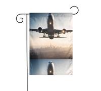 YYHWHJDE Super grand avion motif mât de drapeau extérieur cour décoration mode 30,5 x 45,7 cm