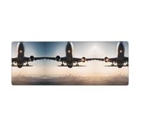 YYHWHJDE Super Grand tapis de souris imprimé avion 30,5 x 80 cm pour l'apprentissage des jeux de bureau