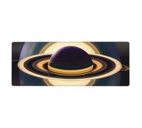 YYHWHJDE Superbe tapis de souris extra large avec image de Saturne, clavier de jeu antidérapant, version épaisse, 30,5 x 80 cm