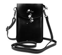 YYHWHJDE Superbe téléphone portable pour femme avec prépuce en cuir et bandoulière réglable Motif chaton
