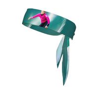 YYHWHJDE Surfer People Foulard de sport double face pour homme et femme réglable pour toutes les circonférences de tête