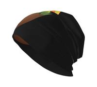 YYHWHJDE Surprise in The Easter Egg Printed Bonnet tricoté tendance pour adulte - Doux, confortable et respirant pour homme et femme - Noir