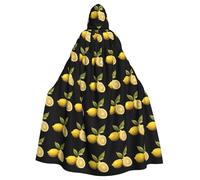 YYHWHJDE Sweet And Sour Lemon Picture Cape à capuche pour adulte sans fermeture éclair, confortable pour les fêtes costumées