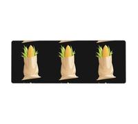 YYHWHJDE Sweet and Sticky Corn Picture Tapis de souris extra large pour ordinateur de bureau antidérapant Clavier de jeu Version épaisse 30,5 x 80 cm