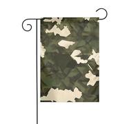 YYHWHJDE Tableau camouflage militaire pour jardin, décoration de cour extérieure double face, 30,5 x 45,7 cm