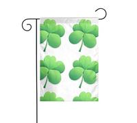 YYHWHJDE Tableau de trèfle pour jardin, extérieur, décoration de cour double face, 30,5 x 45,7 cm