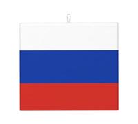 YYHWHJDE Tapis absorbant pour comptoir de cuisine Motif drapeau russe : antidérapant, réversible, cadeau pour les nouvelles maisons, les rénovations, Noël, la fête des mères, les anniversaires