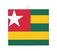 YYHWHJDE Tapis de cuisine absorbant motif drapeau du Togo, microfibre super absorbante, antidérapant