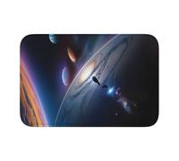 YYHWHJDE Tapis de sol antidérapant et épais lavable pour salle de bain, chambre à coucher, motif univers fascinant, 40,6 x 61 cm