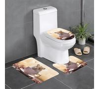 YYHWHJDE Tapis de sol antidérapant pour salle de bain Motif hamster dans une tasse de thé