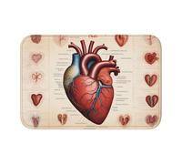 YYHWHJDE Tapis de sol en velours avec motif cœur humain - Pour chambre à coucher, salon, dortoir, décoration de la maison