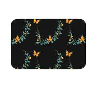 YYHWHJDE Tapis de sol en velours avec motif papillon et épine de cristal, pour chambre à coucher, salon, dortoir, décoration de la maison