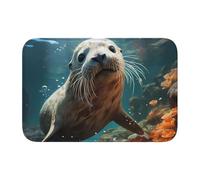 YYHWHJDE Tapis de sol en velours avec motif phoque dans l'eau, tapis de chambre à coucher, salon, dortoir, décoration de la maison
