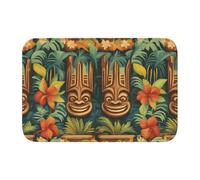 YYHWHJDE Tapis de sol épais antidérapant à motif Aloha Tiki antidérapant, facile à nettoyer, durable, résistant à la décoloration, parfait pour les toilettes et la salle de bain, 60 x 40 cm
