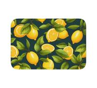YYHWHJDE Tapis de sol épais antidérapant imprimé citron fruits antidérapant, facile à nettoyer, durable, résistant à la décoloration, parfait pour toilettes salle de bain 60 x 40 cm