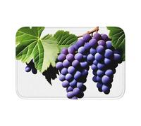 YYHWHJDE Tapis de sol épais antidérapant imprimé raisins violets antidérapant, facile à nettoyer, durable, résistant à la décoloration, parfait pour toilettes et salle de bain, 60 x 40 cm