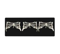 YYHWHJDE Tapis de souris extra large 30,5 x 80 cm Motif squelette nervuré pour l'apprentissage des jeux au bureau