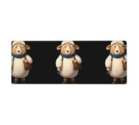 YYHWHJDE Tapis de souris extra large avec imprimé mouton avec sac à dos, pour ordinateur, bureau, clavier de jeu, version épaisse, 30,5 x 80 cm
