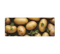 YYHWHJDE Tapis de souris extra large avec motif de pommes de terre de jardin, pour ordinateur, bureau, clavier de jeu, version épaisse, 30,5 x 80 cm
