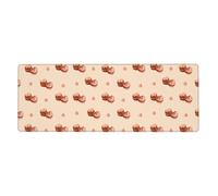YYHWHJDE Tapis de souris extra large avec motif macarons de dessin animé, clavier de jeu antidérapant, version épaisse, 30,5 x 80 cm