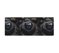 YYHWHJDE Tapis de souris extra large avec motif pierre d'amour mystérieuse pour ordinateur de bureau, clavier de jeu antidérapant, version épaisse, 30,5 x 80 cm