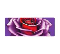 YYHWHJDE Tapis de souris extra large imprimé rose fuchsia forte adhérence, durable, bord de verrouillage précis 30,5 x 80 cm