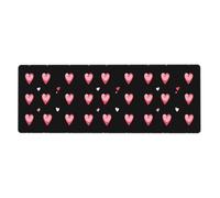 YYHWHJDE Tapis de souris extra large motif crise cardiaque - Pour ordinateur de bureau - Clavier de jeu antidérapant - Version épaisse - 30,5 x 80 cm