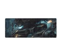 YYHWHJDE Tapis de souris extra large motif robot Future pour ordinateur, clavier de jeu antidérapant, version épaisse, 30,5 x 80 cm