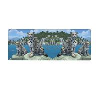 YYHWHJDE Tapis de souris motif léopard des neiges Endbringer extra large, clavier de jeu antidérapant, version épaisse, 30,5 x 80 cm