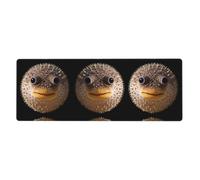 YYHWHJDE Tapis de souris rond imprimé poisson-globe extra large 30,5 x 80 cm pour l'apprentissage des jeux au bureau