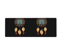 YYHWHJDE Tapis de souris tissé avec motif attrape-rêves extra large, clavier de jeu antidérapant, version épaisse, 30,5 x 80 cm