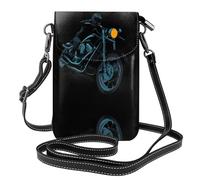 YYHWHJDE Teenager's Motorcycle Dream Picture Téléphone portable pour femme avec prépuce en cuir et bandoulière réglable