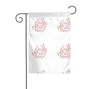 YYHWHJDE Terreur la nuit Motif mât de drapeau extérieur décoration de cour double face 30,5 x 45,7 cm