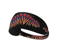 YYHWHJDE Terrible Centipede Bandeau de sport pour femme résistant à la transpiration Bandeau élastique d'été