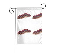 YYHWHJDE Terrible motif mille-pattes mât de drapeau extérieur décoration cour double face 30,5 x 45,7 cm
